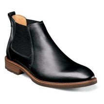 Florsheim Lodge Plain Toe Gore Boot Casual Black Leather 14285-010  - $130.00