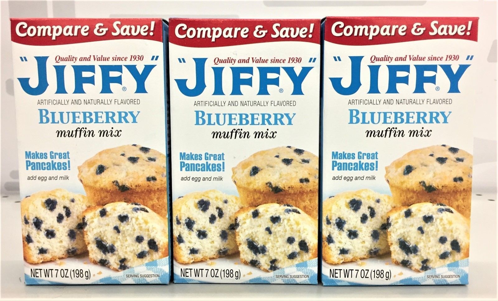 Jiffy Blueberry Muffin Mix 7 oz (3 pack) Desserts