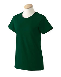 Forest Green Medium  2000L Gildan Woman ultra cotton T shirt