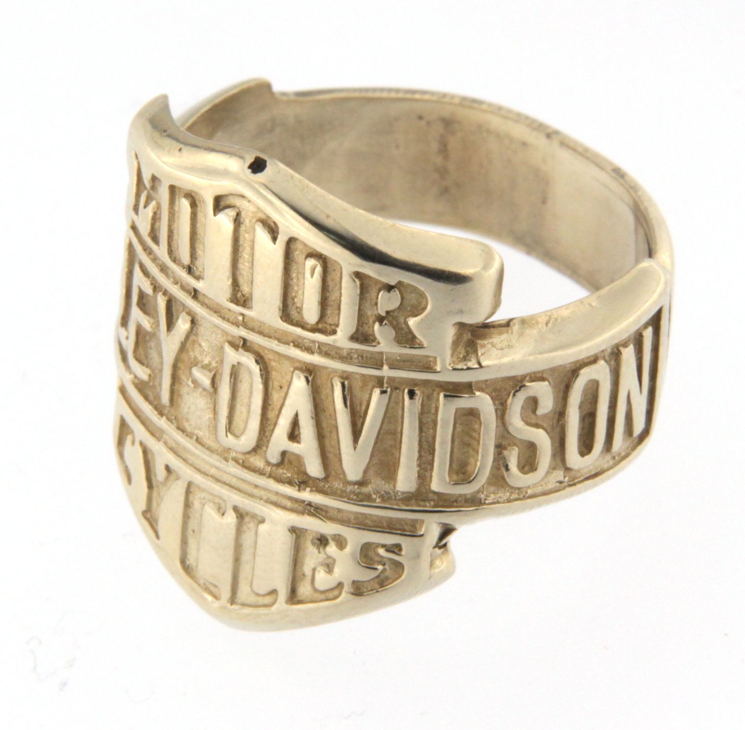 Harley davidson Men's 14kt White Gold Cluster ring Fine Rings