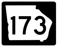 Georgia State Route 173 Sticker R3839 Highway Sign - $1.45+