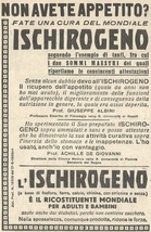 Y3265 Ischirogeno - Prof. Giuseppe Albini - Advertising D&#39;Epoca - 1939 V... - $4.37