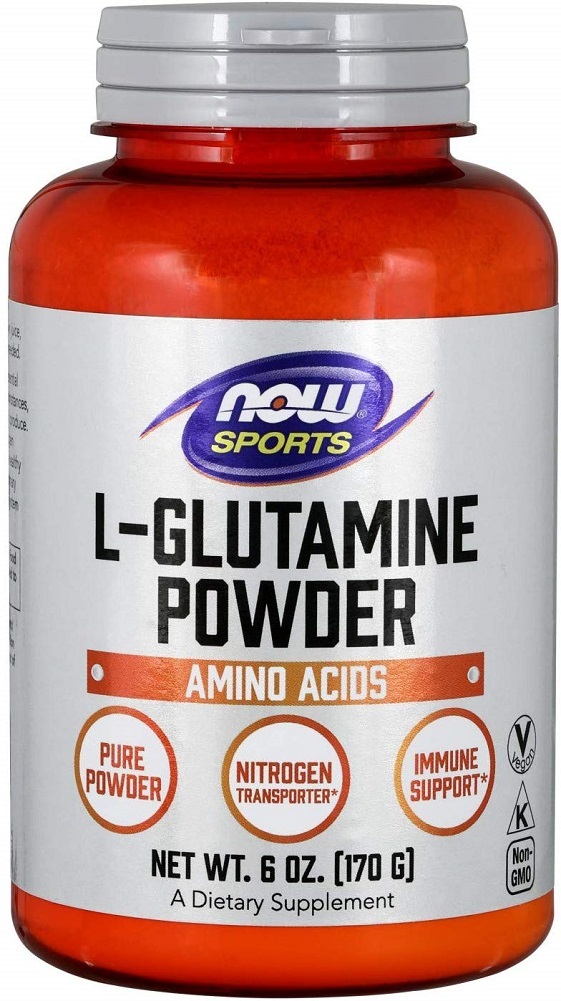 NOW Sports Nutrition, L-Glutamine Pure Powder, Nitrogen, Amino Acid, 6-Ounce