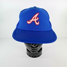 Atlanta Braves Vtg Mesh 80s / 90s Trucker MLB Baseball Snapback Hat - $18.99