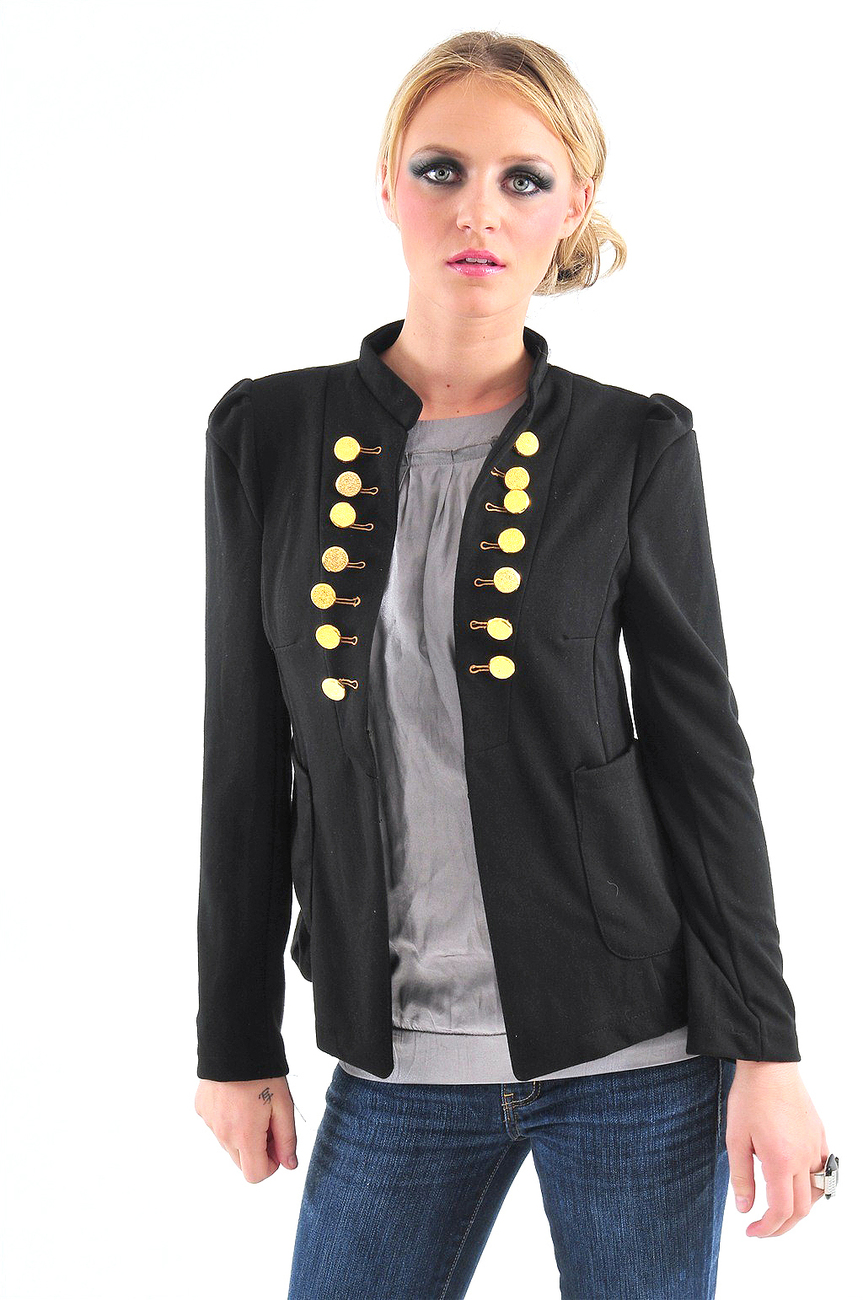 Jacket Stylish Military gold Button - Coats, Jackets & Vests