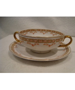 Pope - Gosser China white porcelain cream soup cup and saucer circa 1903... - $15.00
