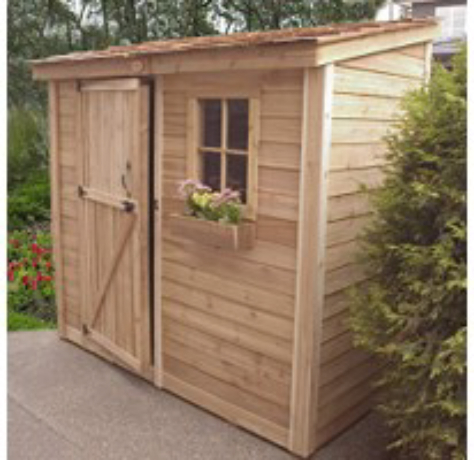 space saver storage shed - 8' x 4',outdoor storage shed