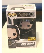 Funko Pop Jon Snow 07 Beyond The Wall Game of Thrones Action Figure Misl... - $178.15
