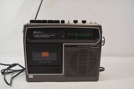 Sony CF-320 Cassette Corder Tape Deck Radio AM/FM Vtg Partly Working READ DESC - $67.72