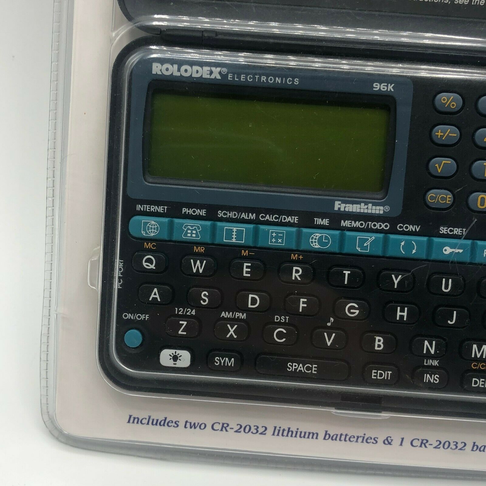 Rolodex Personal Electronic Organizer RF2296 PC Link Kit Pocket 96K