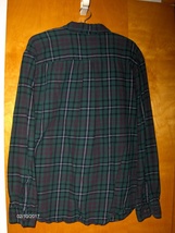 St John's Bay Flannel Shirt Men's Green Plaid Size XL Long Sleeve ...