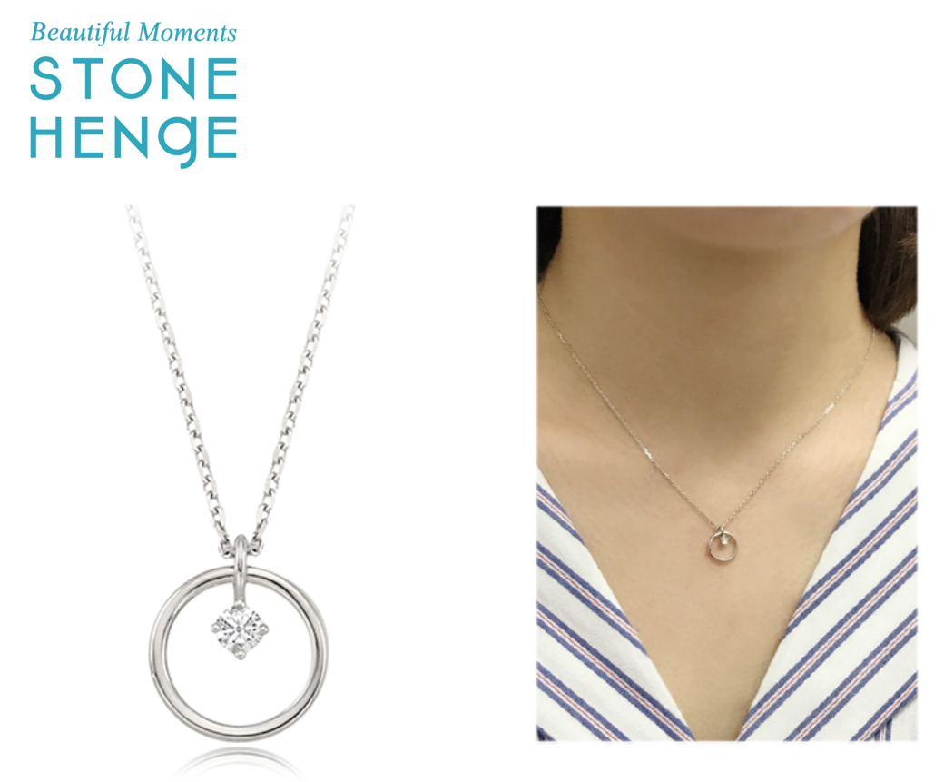 StoneHenge Stone Henge Silver Necklace SC1054 Jewelry KOREA Drama