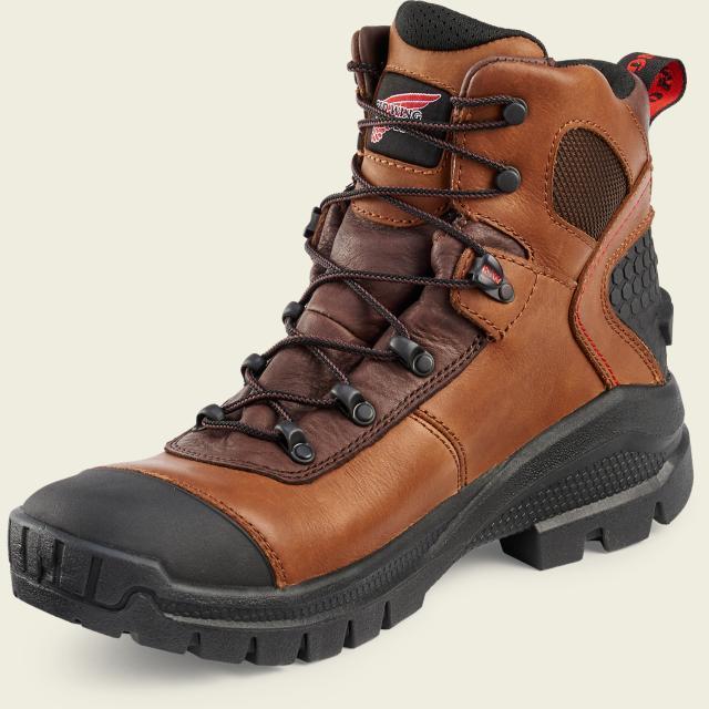 Red Wing 2438 Men Safety Brown 8-inch Boots Aluminum Toe MADE in USA ...