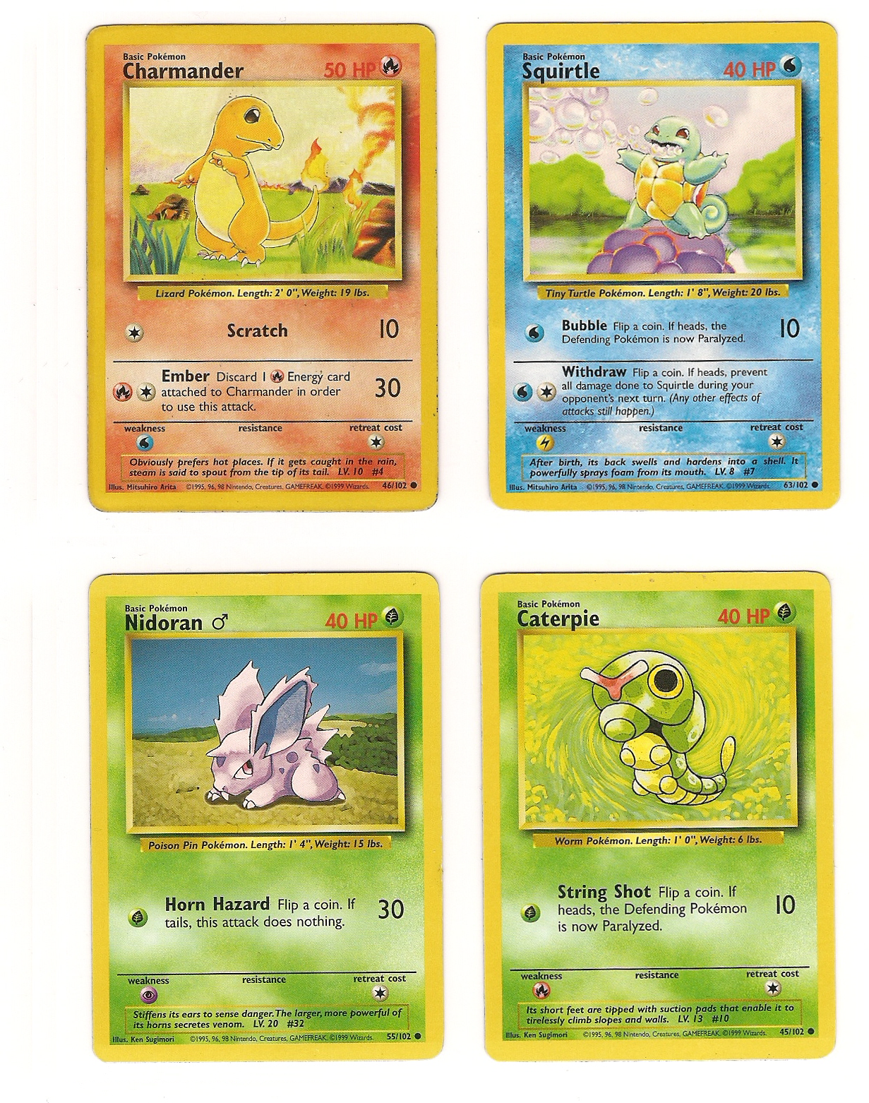 set-of-13-base-set-common-pokemon-cards-pok-mon-mixed-card-lots