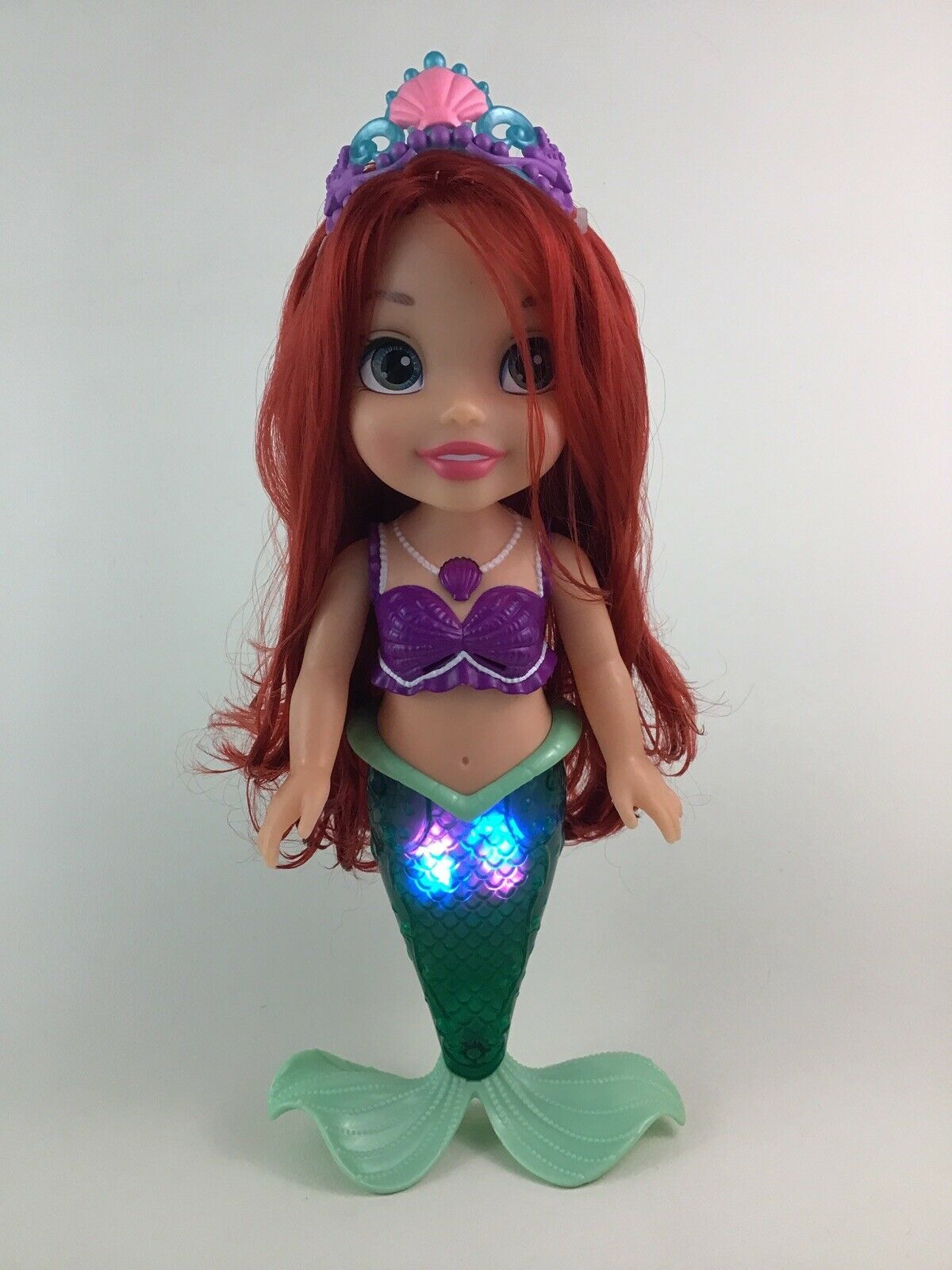 Disney Princess Talking Colors of the Sea Ariel Mermaid Light Up Doll ...