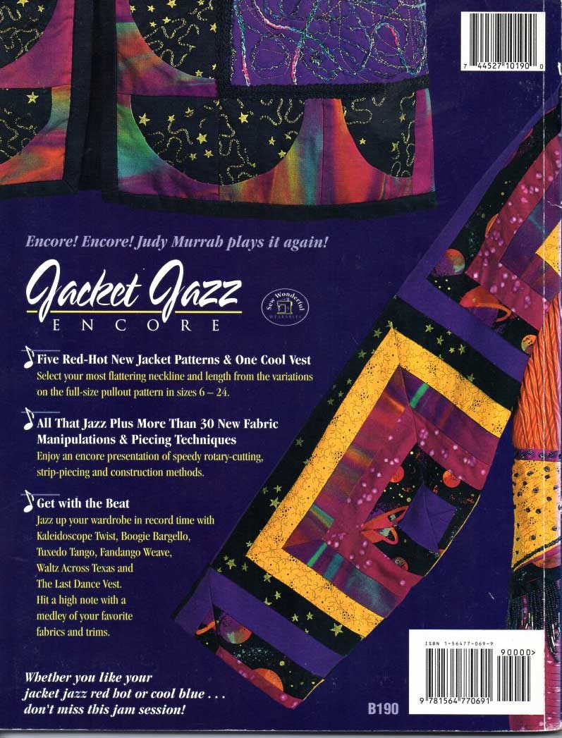 The Patchwork Place Jacket Jazz Encore By Judy Murrah Sizes 6 24 The patchwork place jacket jazz encore by judy murrah sizes 6 24