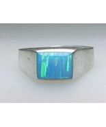 OPAL Vintage RING in Sterling Silver - Size 9 - £69.87 GBP