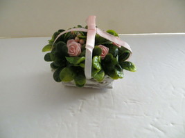 Vintage Avon Miniature Basket of Roses - $9.89