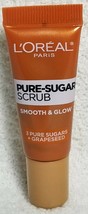 L&#39;Oreal PURE-SUGAR SCRUB Smooth Glow 3-Pure Sugars +Grapeseed .25 oz/7.5... - $7.92