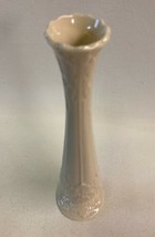 Lenox Bud Vase Cream Woodland Collection China No Trim Sculptured Leaves... - $17.37