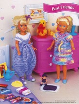 9-1/2" Fashion Doll Play Friends Ruffled Pinafore Crop Top Short Crochet Pattern - $9.99