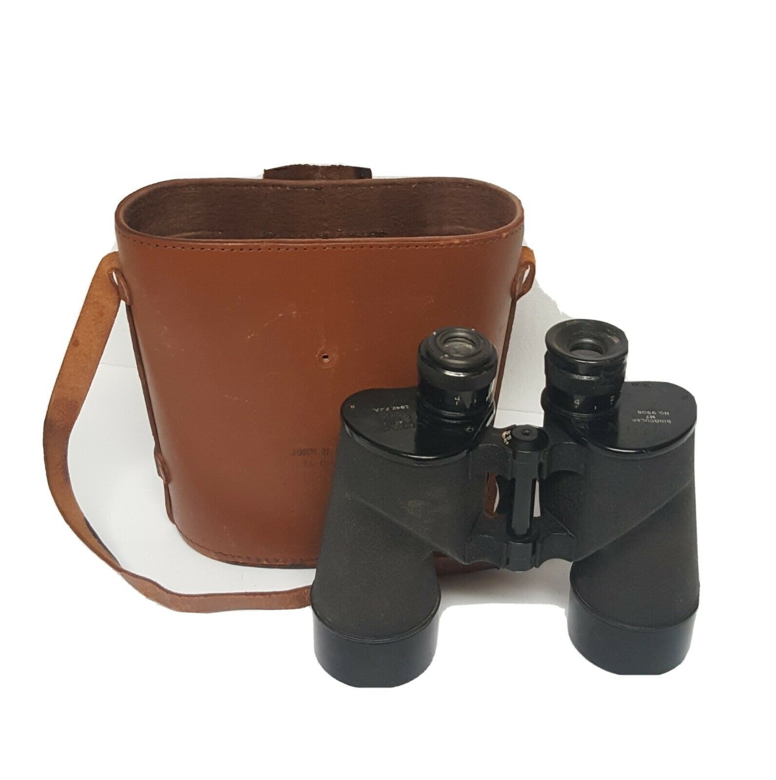 Vintage Antique Bausch & Lomb 1942 Binoculars & Case 7x50 M7 9908 World War II Field Gear