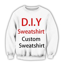 DIY Custom Design Your Own Pictures Casual Streetwear Sweatshirts 3D Print Men W - $103.37