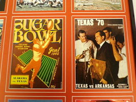 Texas Longhorns Football 16x20 Framed Program Covers Display image 3