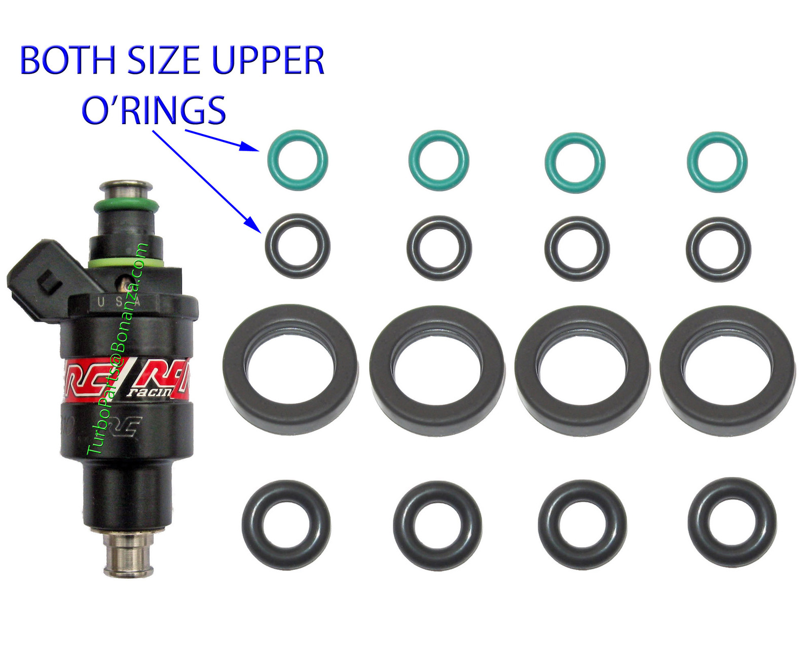 Fuel Injector Service Seal Oring kit for RC Engineering Injectors for