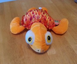 Sugar Loaf plush. Sea turtle. Orange with flames. With tags.  - $4.94