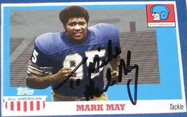 Mark May Signed Framed 11x17 Photo Display Pitt Washington ESPN image 2