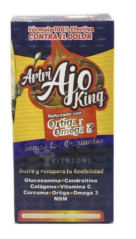 ARTRI AJO KING Arthritis Joint Pain Osteoporosis 100caps +Gel Artriking