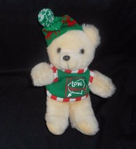 VINTAGE DAN DEE SANTA PAWS I LOVE CHRISTMAS TEDDY BEAR STUFFED ANIMAL PL... - $23.03