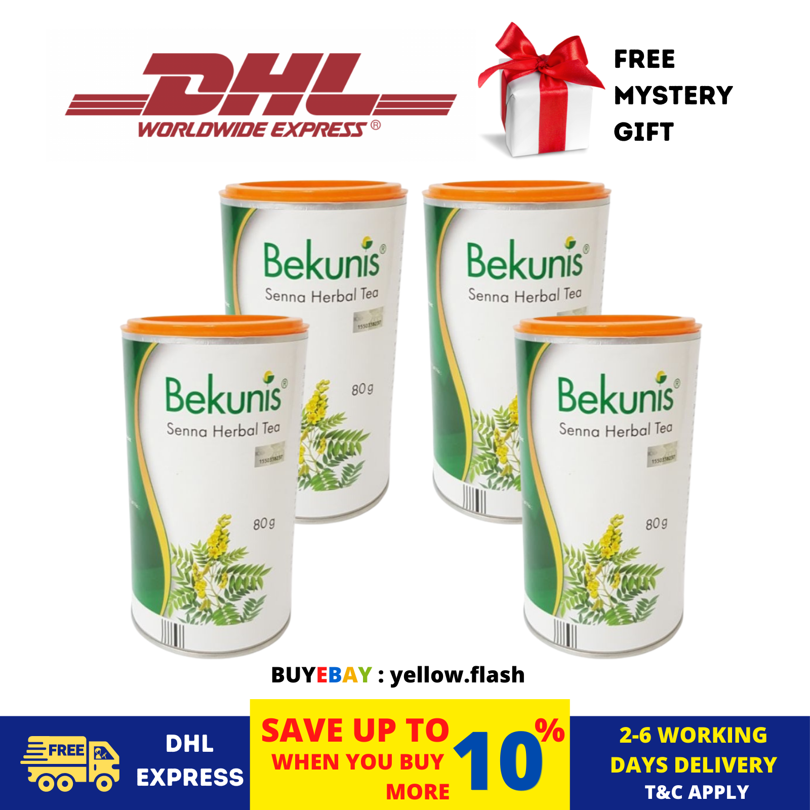 20 X 80g Bekunis Laxative Herbal Tea For Constipation Relief & Hard