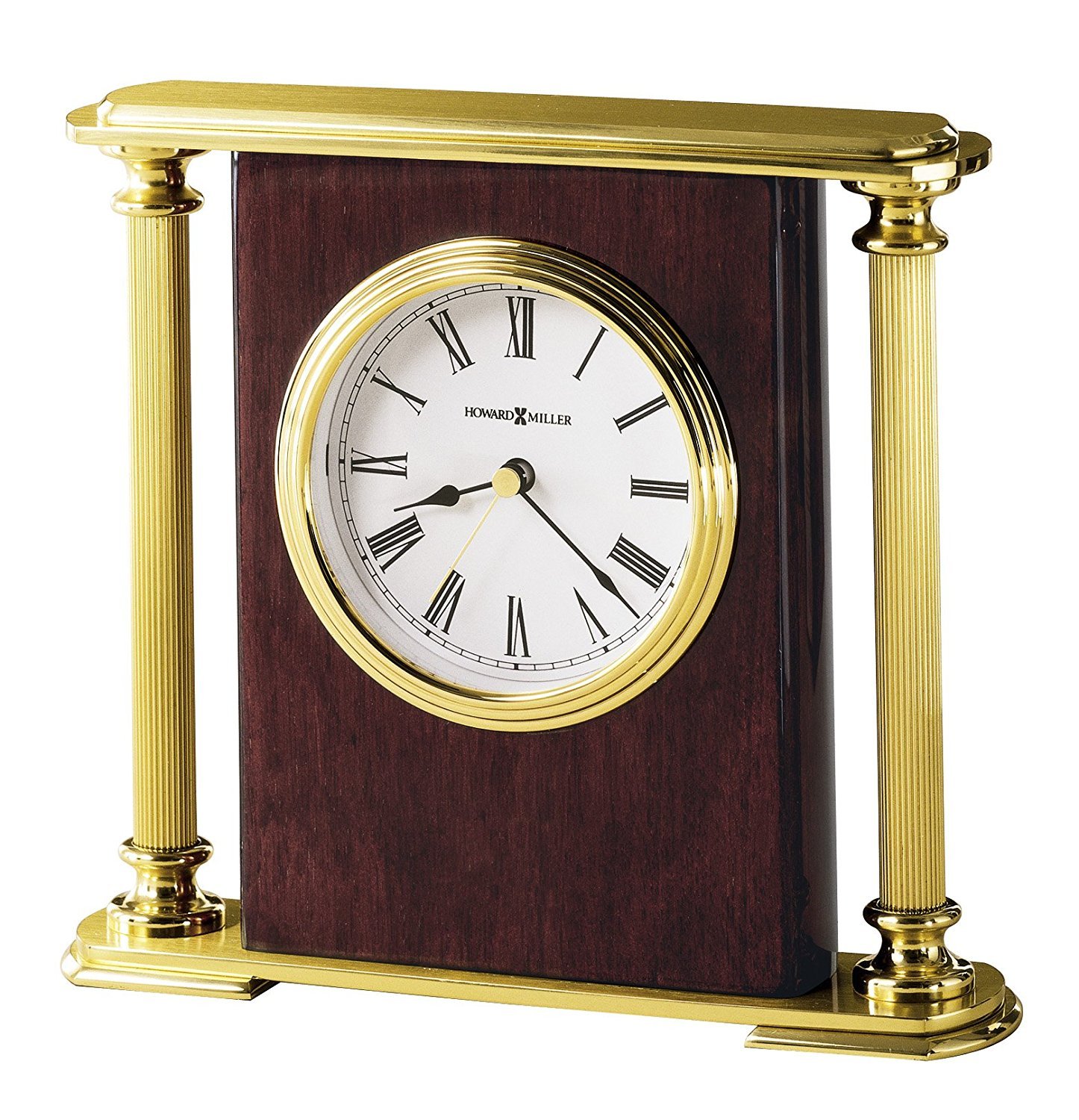 Howard Miller 645104 Rosewood Encore Bracket Table Clock SOLID BRASS