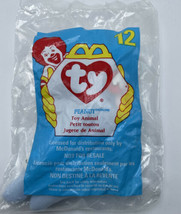 McDonald's 1993 Tag Ty Teenie Beanie Baby Peanut The Elephant 1998 #12 ￼Error #4 - $4.99