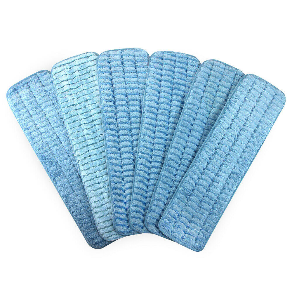 12 Pack of Microfiber Reusable Scrubbing Wet Mop Pads Color Options Household Supplies