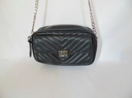 Steve Madden Black Faux Leather Crossbody JP602 - Women's Bags & Handbags