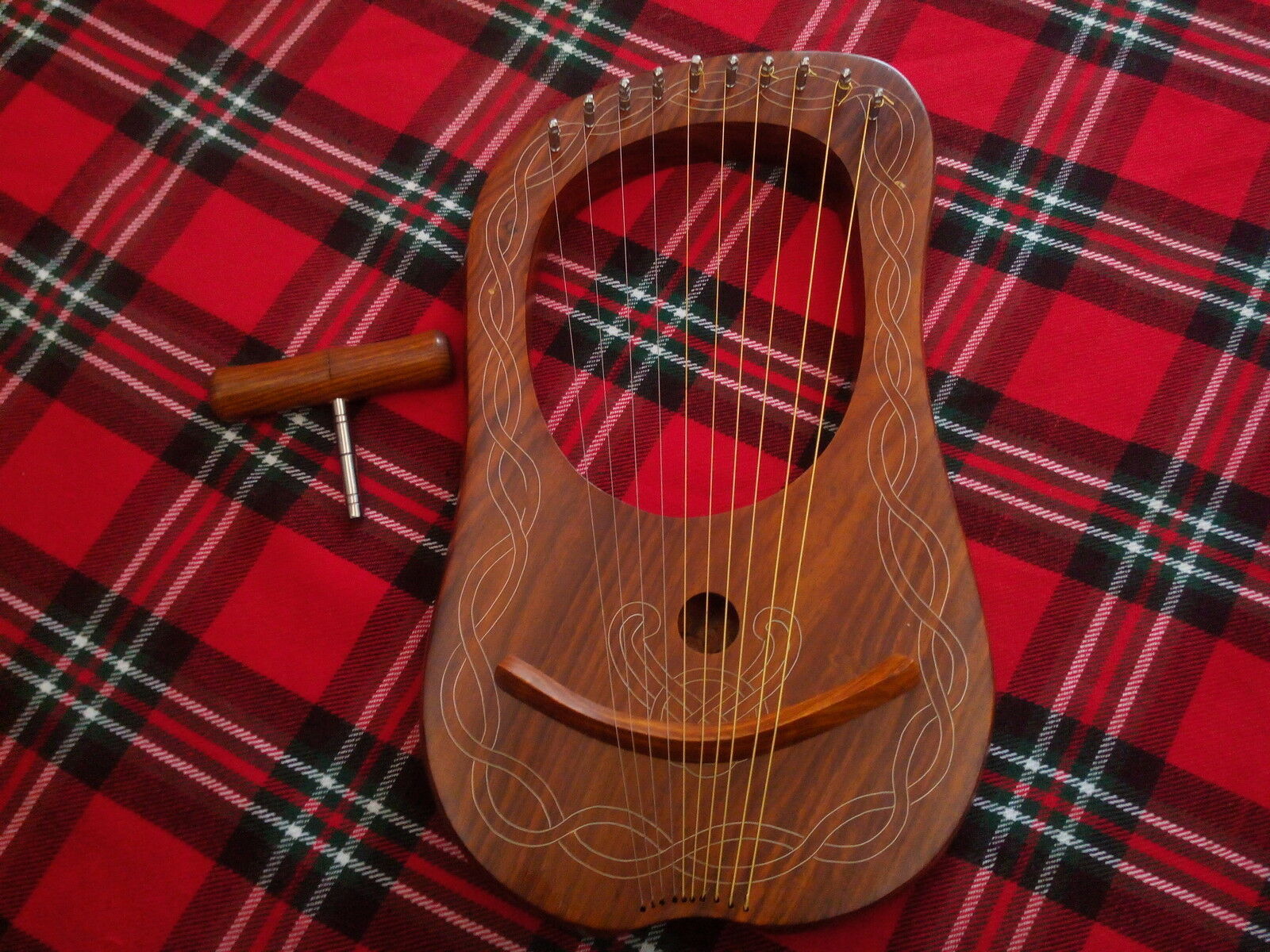 TC NEW LYRE HARP 10 STRINGS/ROSEWOOD LYRA HARP/LYRE HARP 10 STRINGS ...