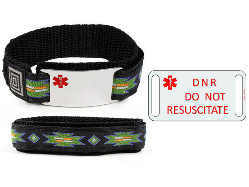 DNR and DO NOT RESUSCITATE Medical Id Alert Bracelet. Free Emergency