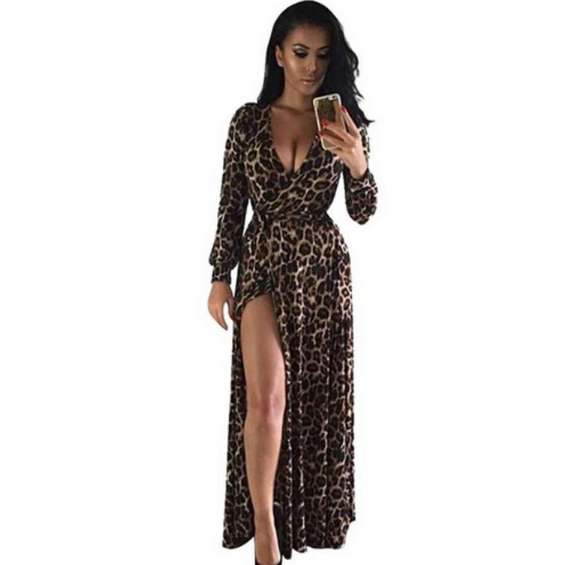Sexy Leopard Dress - Dresses