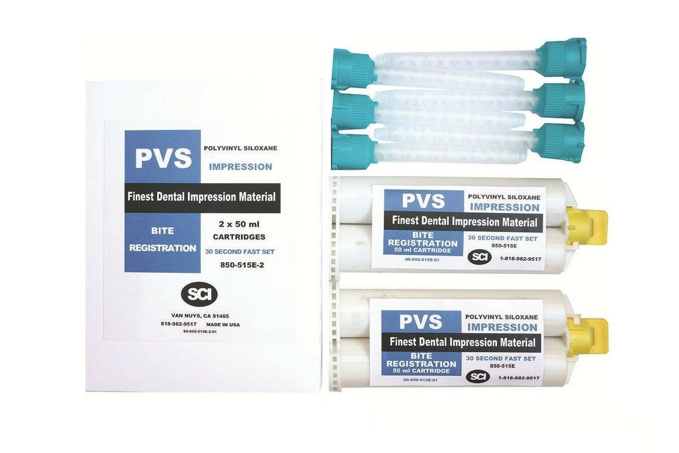 Bite Registration Material Fast Set 50ml Cartridge Dental Silicone