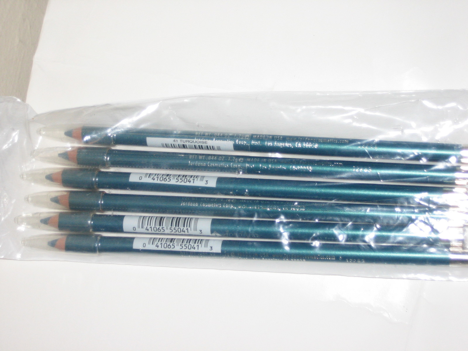 ( PACK OF 6) Jordana Cosmetics Eyeliner Pencil 7 41 Turquoise Clear