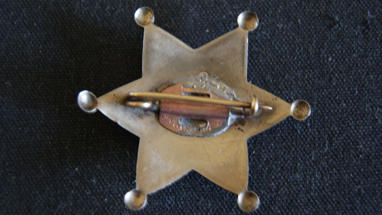 1920's.Deputy Sheriff Badge.Six point star hat badge Eureka, Hallmark l