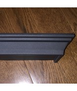NEW Small Floating Black Shelf w/ Screws and Wall Anchors 8.6” x 4” Hold... - $9.99