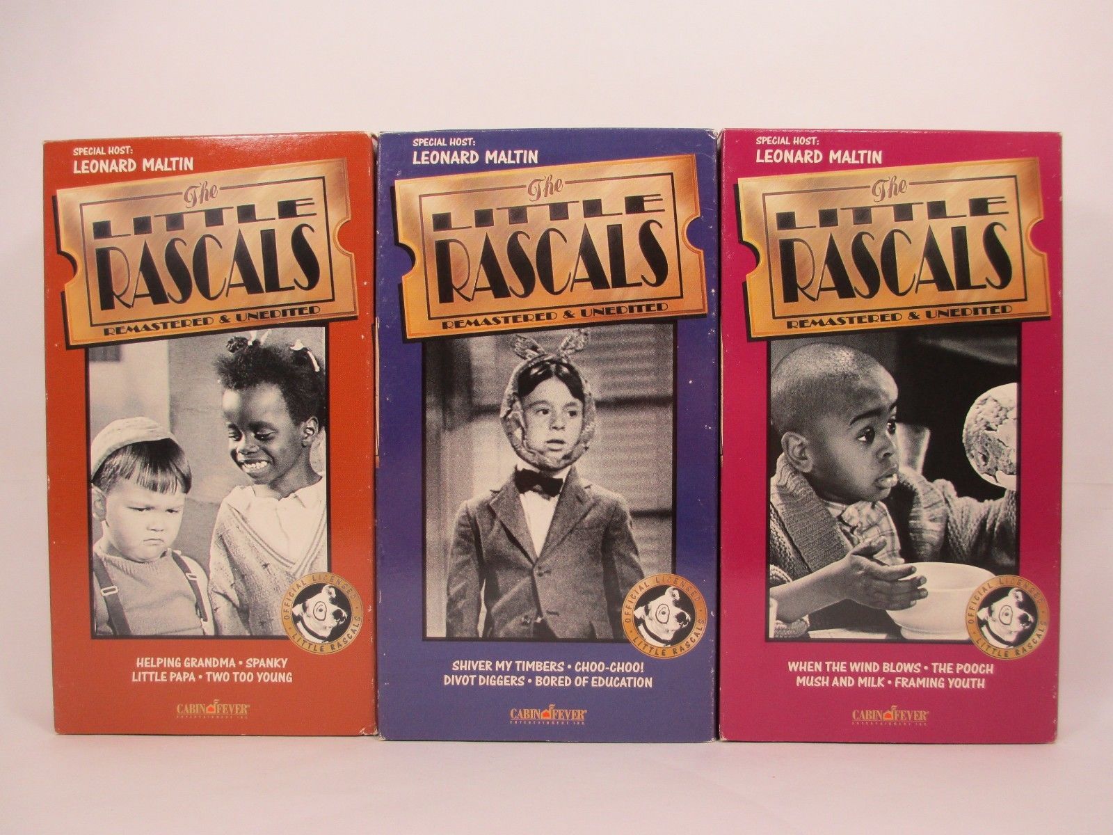 Vintage Cabin Fever The Little Rascals VHS Tape Box Set 1994 Remastered