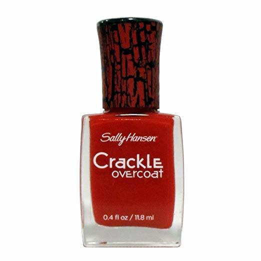 Sally Hansen Crackle Overcoat Nail Polish, Cherry Smash, 0.4 Fluid Ounce