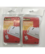 Lot of 2 Scotch TP5852-10 2” X 4” Thermal Laminating Pouches 10-Packs 20... - $6.95