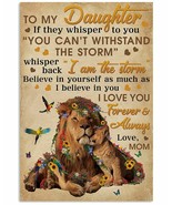 Personalized Vintage Lion I Am The Storm To My Daughter Throw Blanket Fr... - $39.55+