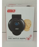 DASH Electric 350W Skull Black 4&quot; Mini Waffle Maker Non Stick - $15.79